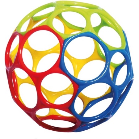 Oball Klassiek BlauwGroenGeel - 10 cm