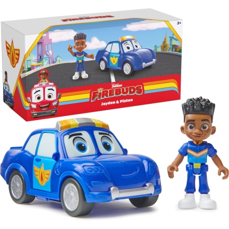 Disney Junior Vuur Vriendjes - Interactieve Politieauto Jayden amp Piston met oogbewegingen