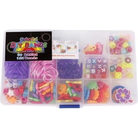 Diy Loombandjesbox Colorful Meisjes 30 X 12 Cm 214-delig