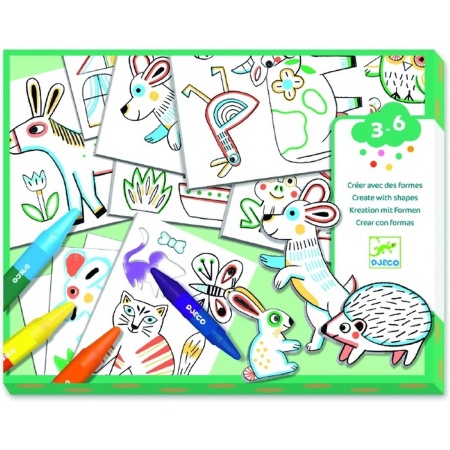 Djeco kleuren A world to create animals