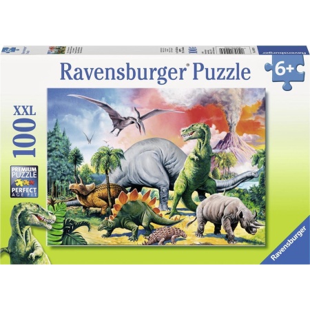 Ravensburger puzzel Tussen de dinosaurirs - Legpuzzel - 100 stukjes