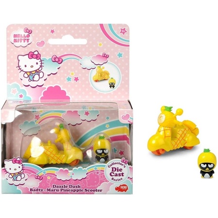 Hello Kitty Dazzle Dash Badtz Maru Pineapple Scooter incl mini figuurtje