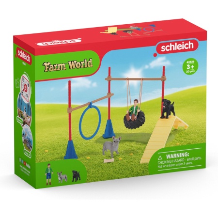 schleich FARM WORLD - Speelplezier voor honden - Speelfigurenset - Kinderspeelgoed