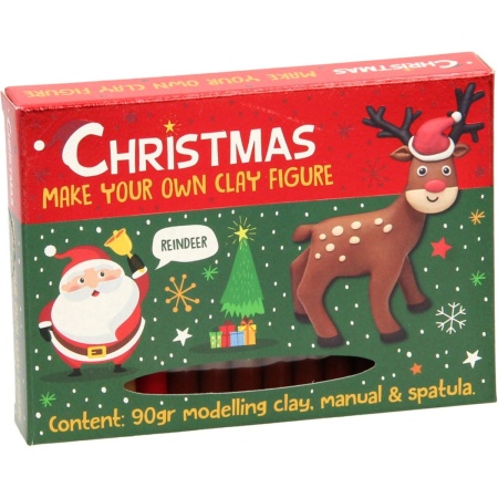 Klei Figuur Set Kerst Rendier