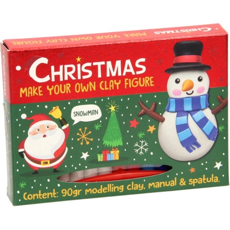 Klei Figuur Set Kerst Sneeuwpop