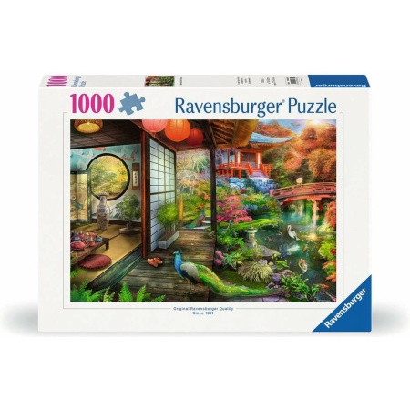 Theehuis in Japanse tuin puzzel 1000pcs