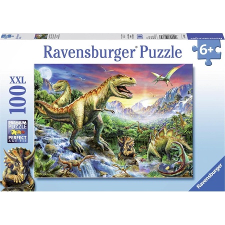 Ravensburger puzzel Bij de dinosaurussen - Legpuzzel - 100 stukjes