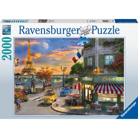 Ravensburger puzzel Romantische avond in Parijs - Legpuzzel - 2000 stukjes