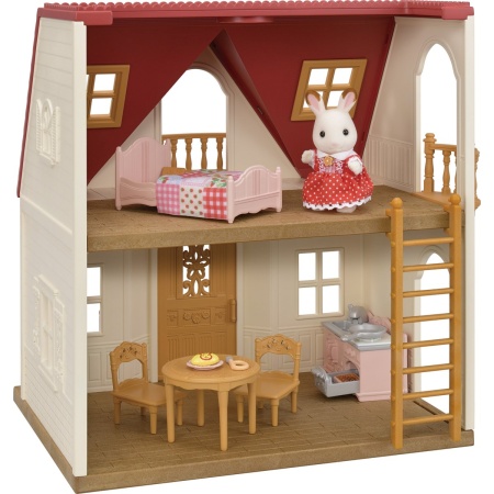 Sylvanian Families 5567 Startershuis- inclusief meubeltjes en 1 fluweelzacht