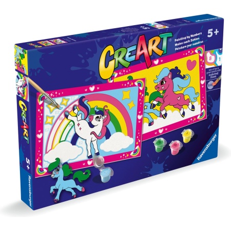 Ravensburger CreArt Junior - Fairytale Ponies - Schilderen op Nummer