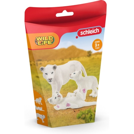 schleich WILD LIFE - Leeuwenmoeder met welpjes - Speelfigurenset - Kinderspeelgoed