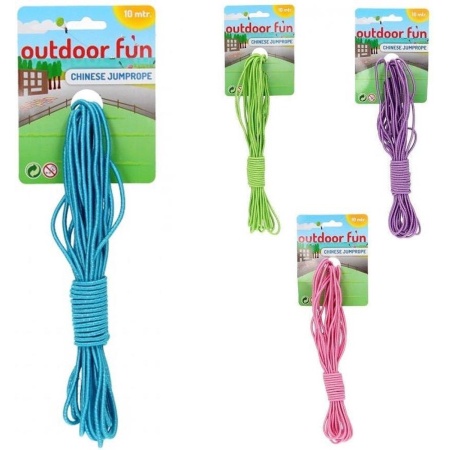Outdoor Fun Chinese Springelastiek 10 m Assorti
