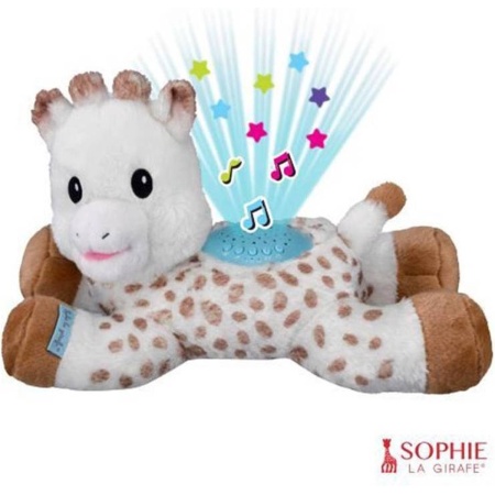 Sophie de giraf Lullaby Light amp Dreams knuffel - Sterrenprojector - Muziekfunctie met