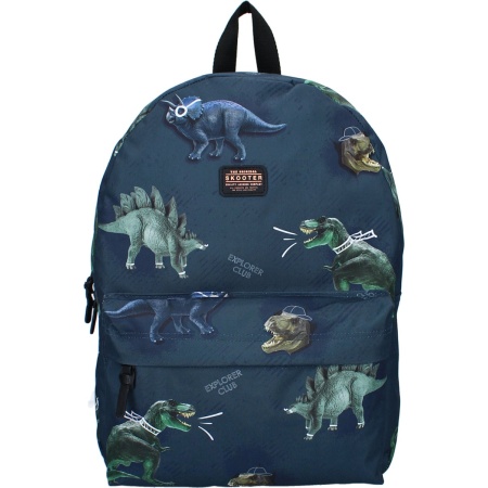 Skooter Explorer Club Rugzak - Blauw - Dino
