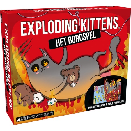 Exploding Kittens het bordspel - Partyspel - vanaf 7 jaar - 2-6 spelers - humor