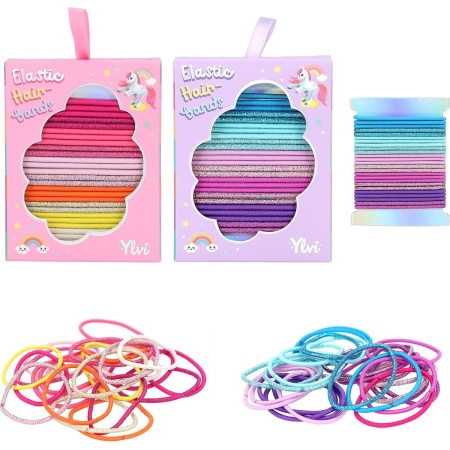 Depesche - Ylvi glitter haarelastiekjes - 1 set