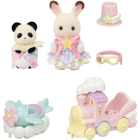 Sylvanian Families 5819 Pretpark speelset- vliegtuig & trein