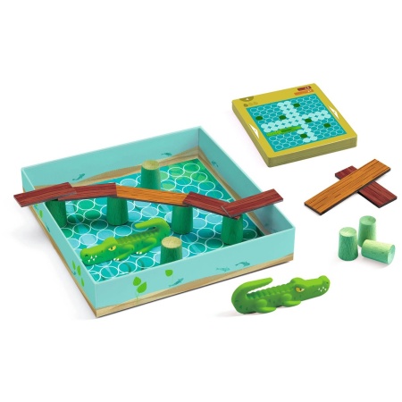 Djeco houten speelgoed Croco Bridge - FSC 100% duurzaam.