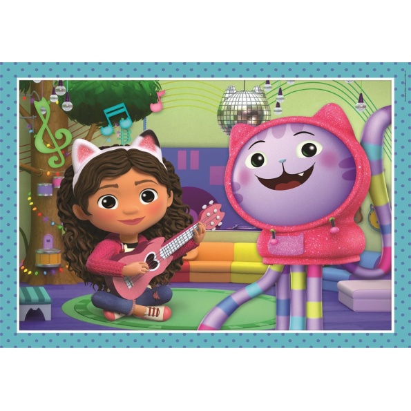 Clementoni – Puzzel – 4 in 1 Gabby’s Dollhouse – Puzzels van 12, 16, 20 ...