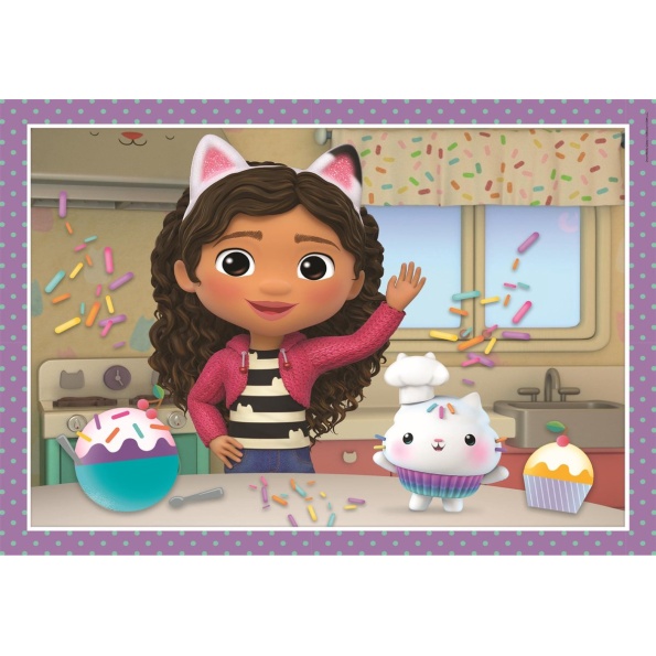 Clementoni – Puzzel – 4 in 1 Gabby’s Dollhouse – Puzzels van 12, 16, 20 ...