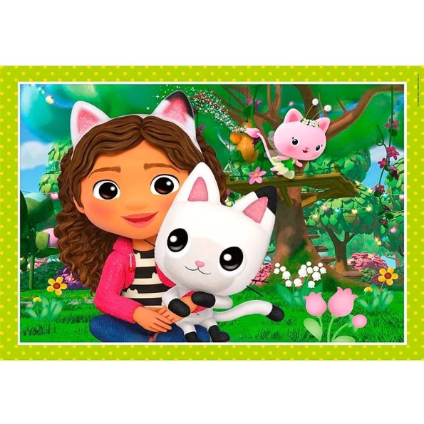 Clementoni – Puzzel – 4 in 1 Gabby’s Dollhouse – Puzzels van 12, 16, 20 ...