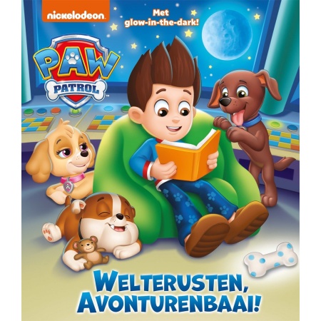 PAW Patrol - Welterusten, Avonturenbaai - glow in the dark kinderboek |