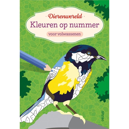 Kleuren op nummer voor volwassenen - Dierenwereld - ontspannend en goed voor concentratie |