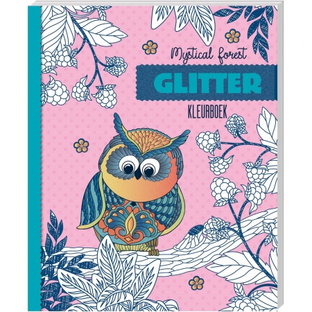 Glitter kleurboek - Mystical Forest