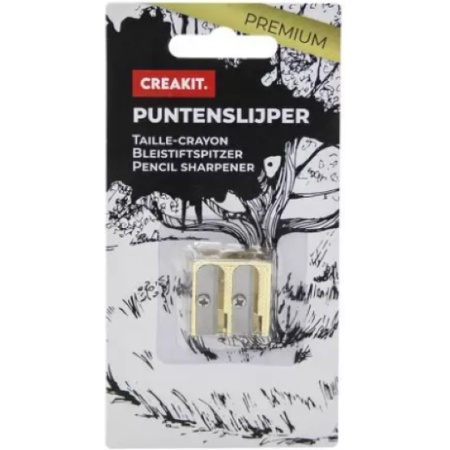 CREAKIT. Dubbele Puntenslijper – Electroplating – Krasbestendig – Potloodslijper –... |