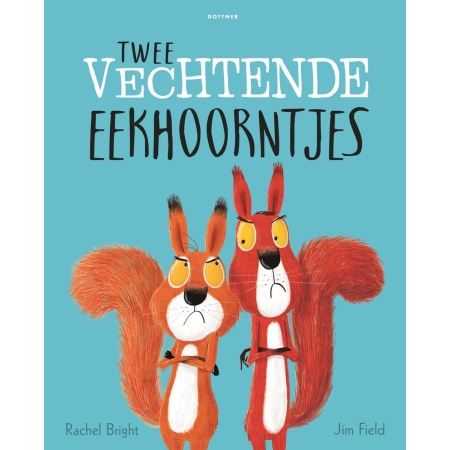 Twee vechtende eekhoorntjes, Rachel Bright |