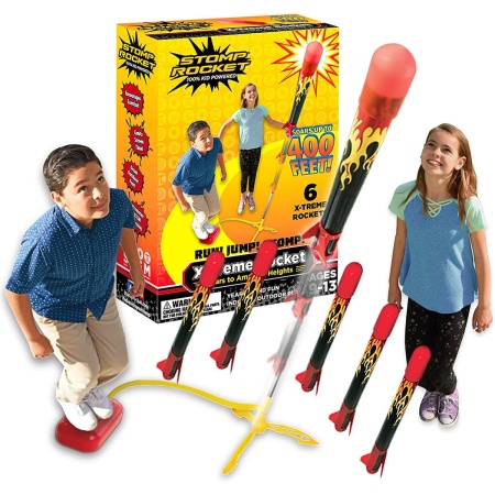 Invento Raketten Stomp X-treme Staal/foam Rood/zwart 8-delig