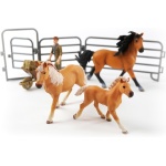 JollyHorses: Quarter Horse Bay + Palomino paard + veulen + hek + boer + accessoires...