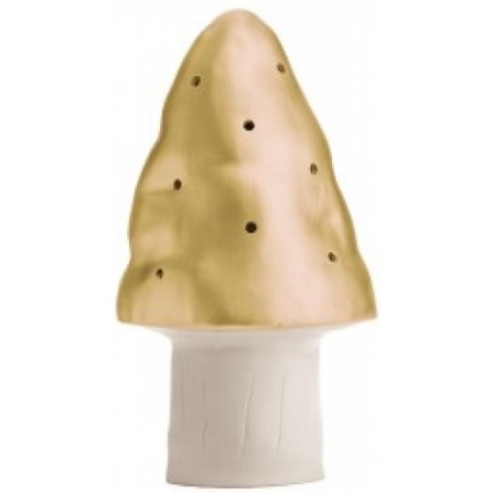 Egmont Toys gouden paddestoel lamp - Heico LED nachtlampje - 15x28 cm |