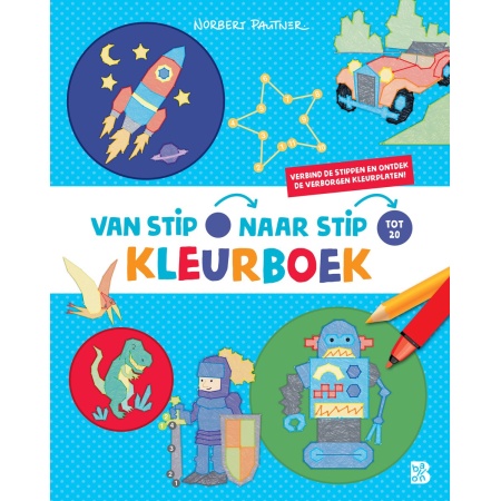 Van stip naar stip kleurboek 1 - Raket |
