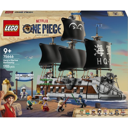 LEGO ONE PIECE Het Slagschip van Garp Piraten Speelgoed voor Kinderen 75646