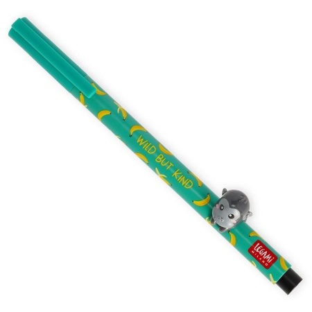 Gelpen LoveLy Friends - Gorilla - zwarte inkt - Hervulbaar