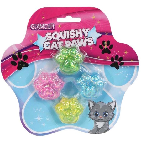 Glamour Squishy Sugar Mini Kattenpootjes - 4st. |